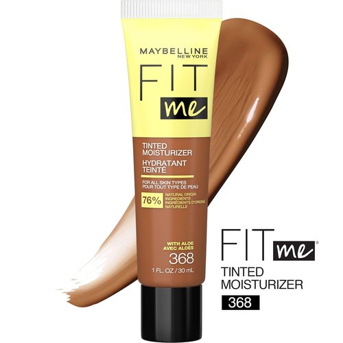 Maybelline Fit Me Tinted Moisturizer - Natural Coverage Face Makeup, Shade 368, 1 Count