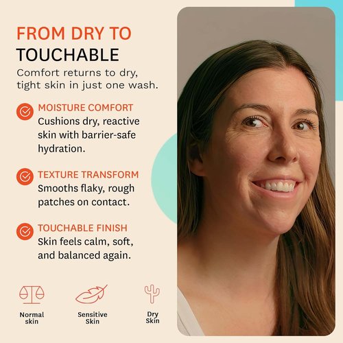 Fig.1 Hydrating Facial Cleanser - Gentle Face Wash with Glycerin & Squalane | Non-Drying, Fragrance-Free | 3.4 oz Refillable Bottle
