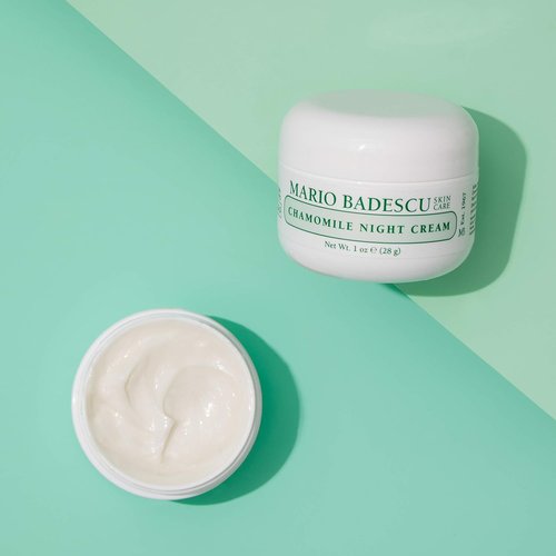 Mario Badescu Chamomile Night Cream - Anti-Aging Face Cream with Vitamin A Oil for Sensitive Skin, 1 Oz
