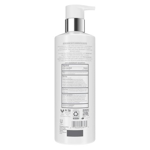 Dove Derma Scalp Dandruff Relief Shampoo - Salicylic Acid & Niacinamide for Flake Removal | 16 fl oz