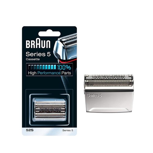 Braun 52S Replacement Shear and Blade - Silver Combo for Series 5 Electric Shavers