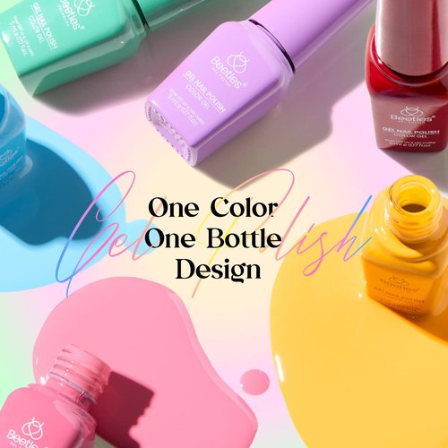 Beetles Gel Nail Polish Kit with U V Light - 25 Colors Gel Polish Set 51 Pcs Imprints of Time Nail Kit One Color One Bottle with Top &Base Coat Beauty Must Have DIY Salon Manicure Gifts for Women