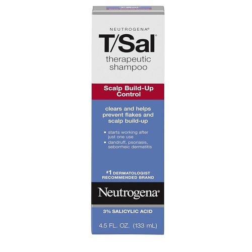 Neutrogena T/Sal Therapeutic Scalp Shampoo - 3% Salicylic Acid for Dandruff Relief | 4.5 fl. oz (Pack of 6)