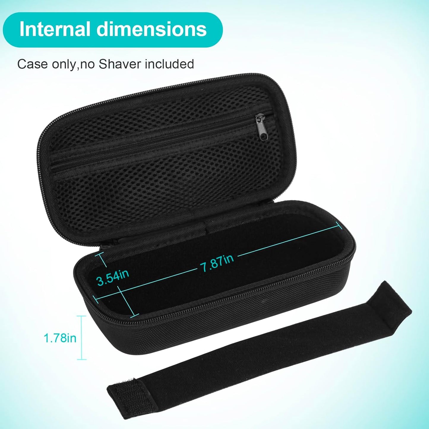 SLODE Hard Travel Case for Philips Norelco OneBlade | Durable Carrying Bag with Handle - Black
