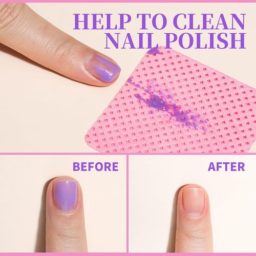FANDAMEI Lint-Free Nail Wipes - 740PCS Gel Nail Cleaning Pads for Perfect Nail Prep