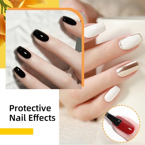 JODSONE Top Coat Gel Polish - No Wipe, High Gloss Shine, Long Lasting | 18ml for Professional Manicure