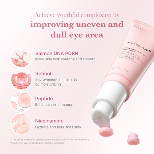 Medicube PDRN Peptide Serum Duo - Radiant Face & Eye Care Set | Salmon DNA & Eye Serum for Plump Skin