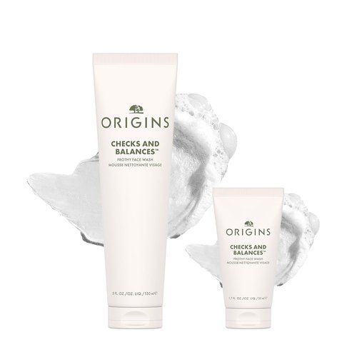 Origins Frothy Face Wash Bundle Set - Gently Cleanses All Skin Types | 2-Piece with Mint