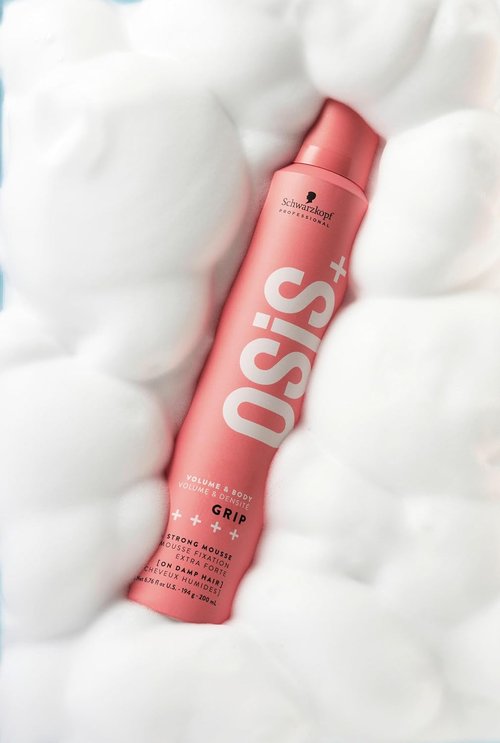 OSiS+ Grip Extreme Hold Mousse - Extra Strong Control & Volume with Heat Protection