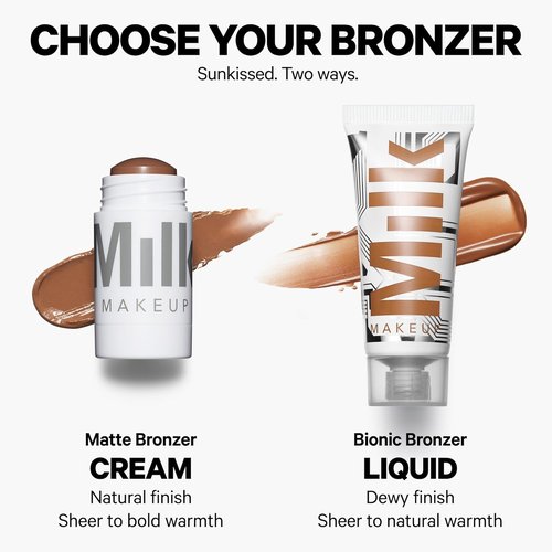 Milk Makeup Bionic Bronzer - Hydrating Liquid Formula for Buildable, Blendable Color - Vegan & Cruelty-Free