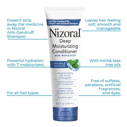 Nizoral Anti-Dandruff Shampoo, 7 Oz + Deep Moisturizing Conditioner, 9.4 Oz Bundle