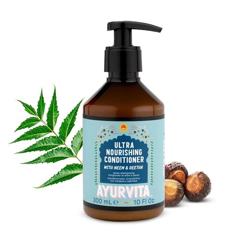 Neem & Reetha Nourishing Conditioner by Herbal Care | Repairs & Nourishes All Hair Types - 10 fl oz
