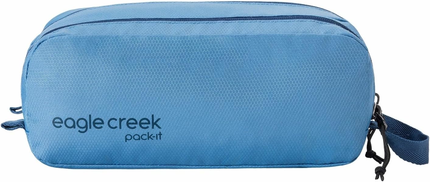 Eagle Creek Pack-It Reveal Quick Trip Toiletry Bag - Dual-Compartment Design | Water-Resistant, Quick-Drying - Blue Dawn