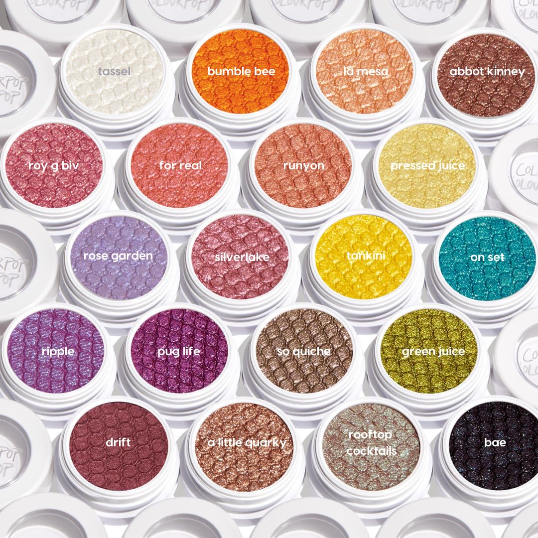 ColourPop Berry Pop Super Shock Eye Shadow Duo - High-Pigment Crème-Powder Makeup | Glitter Eyeshadow Set (2 Count)