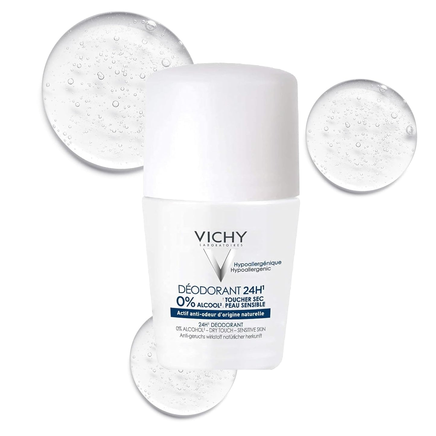 VICHY 24-Hour Dry Touch Deodorant - Long-Lasting Protection for All Skin Types