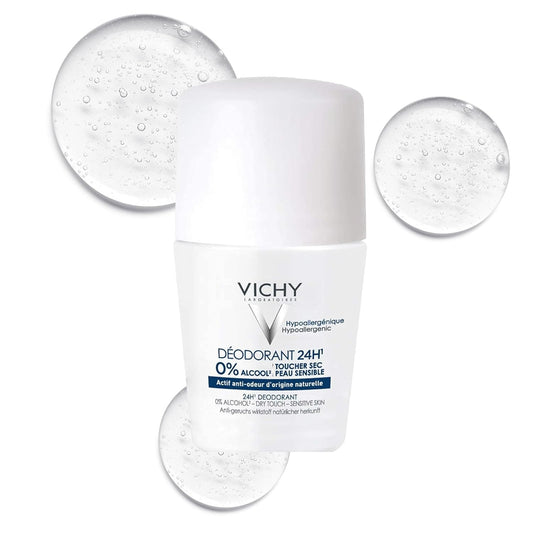 VICHY 24-Hour Dry Touch Deodorant - Long-Lasting Protection for All Skin Types