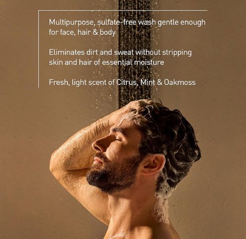 Jack Black Body & Hair Cleanser - Men's Shampoo & Body Wash | Sulfate-Free Formula, 16 oz