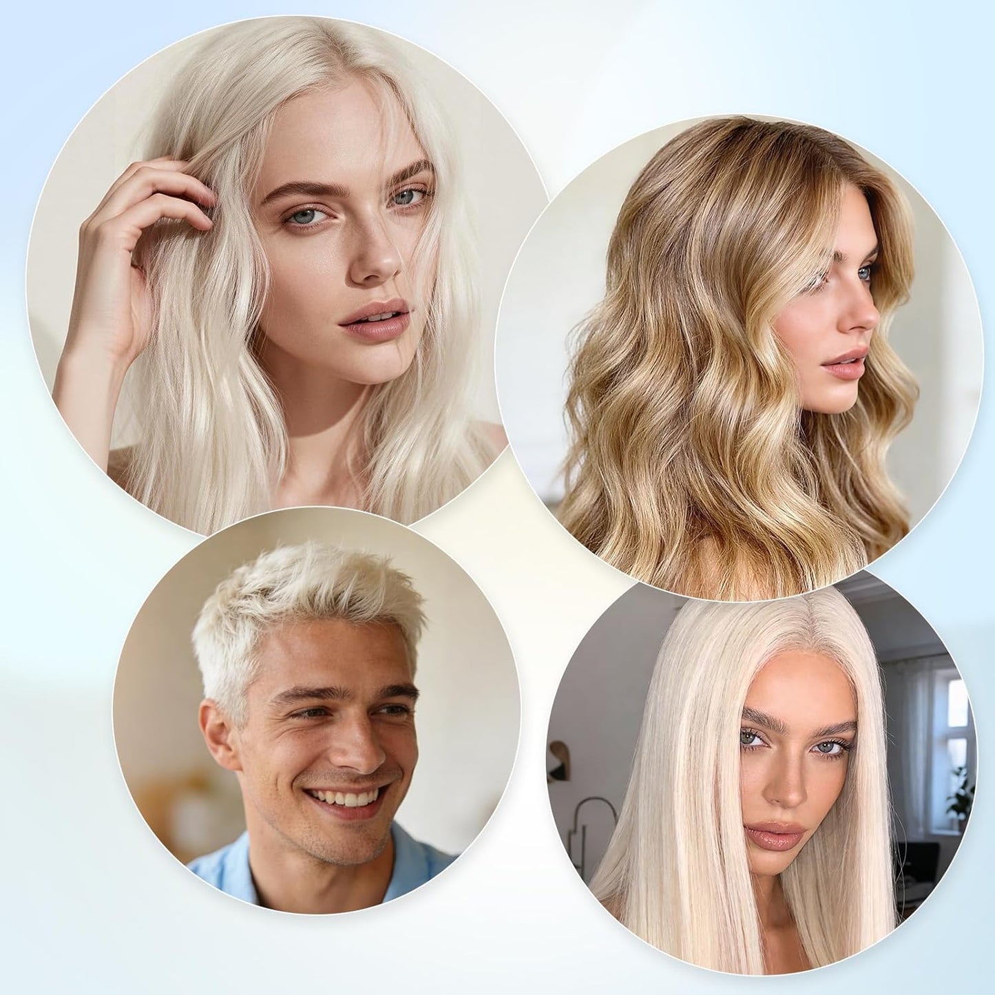 Skiennix Hair Bleach Powder - Professional Lightening Formula for Up to 8 Levels of Lift | 100g/3.53oz