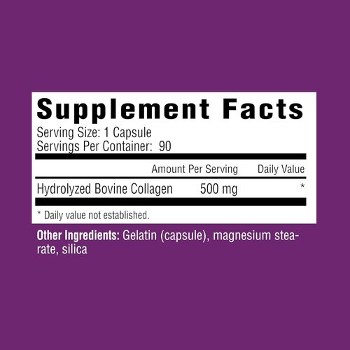Rejuvicare Super Collagen - Hydrolyzed Collagen Peptides for Hair, Skin & Nails | 180 Capsules, 2 Pack