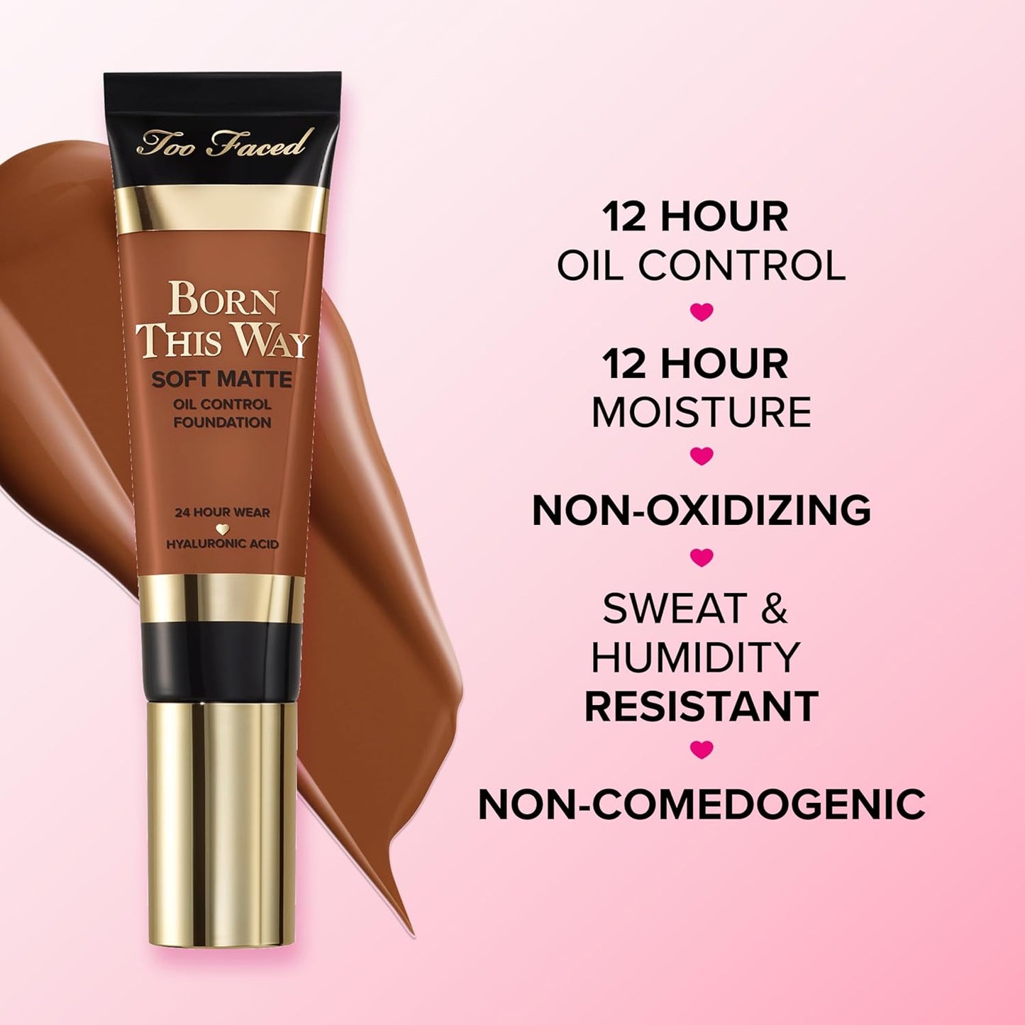Too Faced Born This Way Soft Matte Foundation - Hydrating, Blurring, Waterproof | 1 Fl Oz for All-Day Oil Control