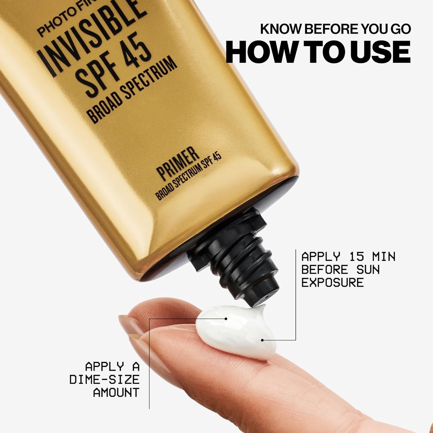 Smashbox Photo Finish Primer SPF 45 | Lightweight, Non-Greasy Protection for Flawless Makeup