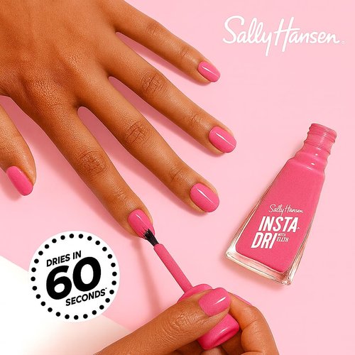 Sally Hansen Insta-Dri Hershey's Cookies 'n' Creme Eggs Nail Polish | Quick Dry, Long Lasting, Streak-Free Shine | Semi-Opaque, Glossy | 780 Springtime Blooms | Purple Pink Nail Color