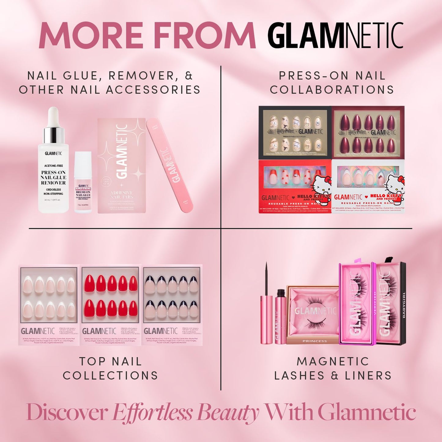 Glamnetic Super Strong Nail Glue - Brush Tip Applicator for Mess-Free, Travel-Friendly Use | 0.24 fl. oz.