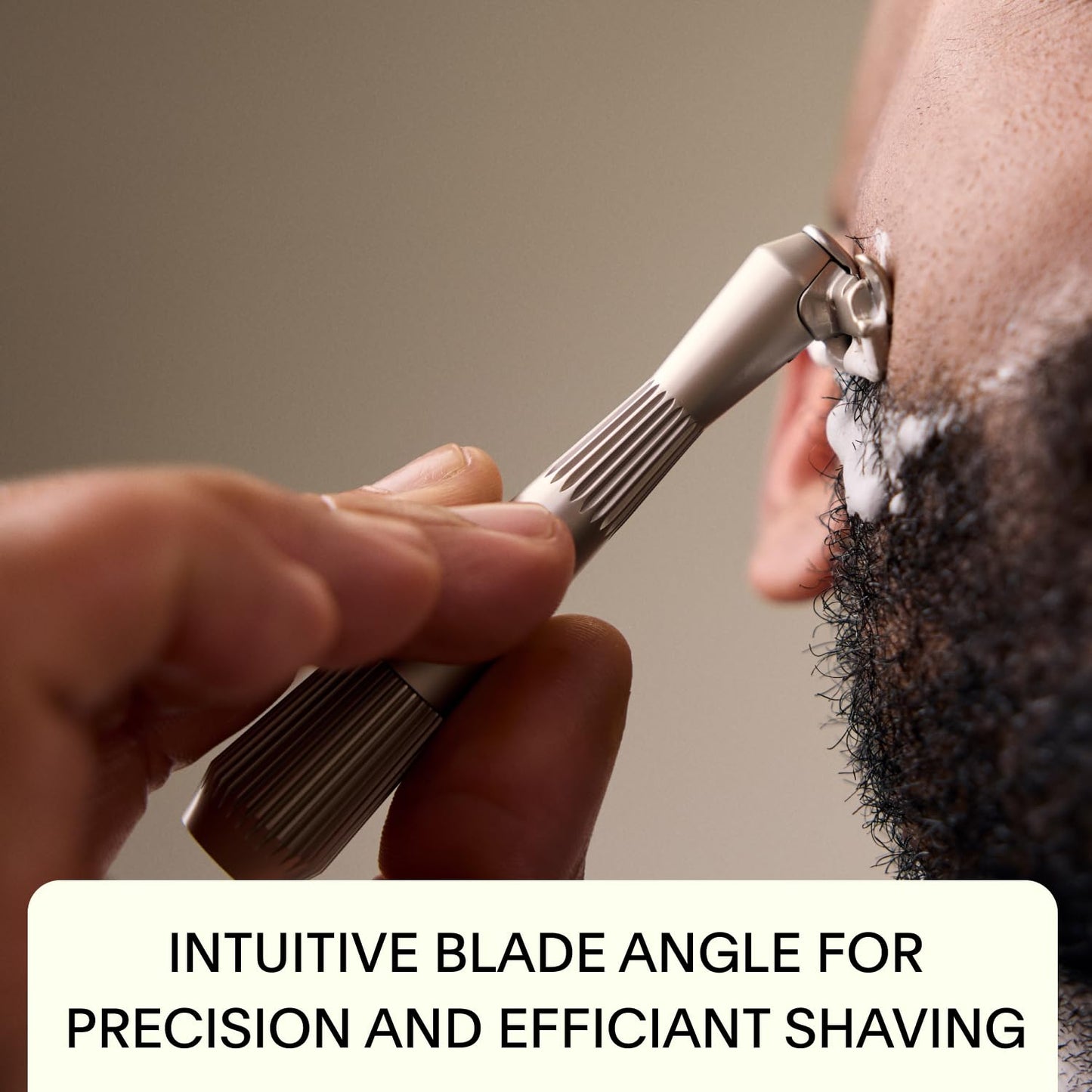 Leaf Shave | The Twig Razor Set, Silver - Includes Twig Razor, Matching Stand, 50-Pack of Single-Edge Blade Refills, and Blade Bank