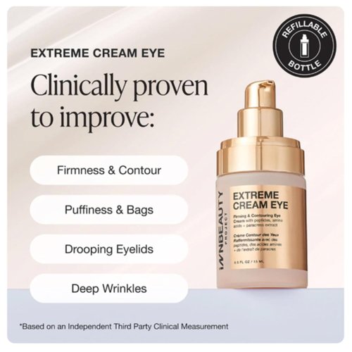 Innbeauty Project Extreme Cream - Eye Firming & Contouring Cream with Peptides | Refillable 0.5 OZ (15ml)