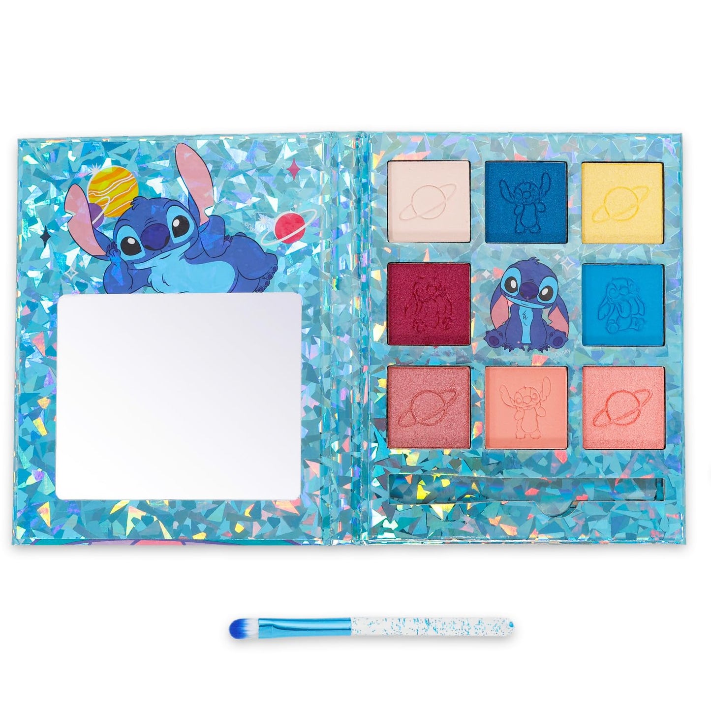Stitch Eyeshadow Palette - 8 Color Makeup Kit with Stickers for Lilo and Stitch Dress-Up Parties
