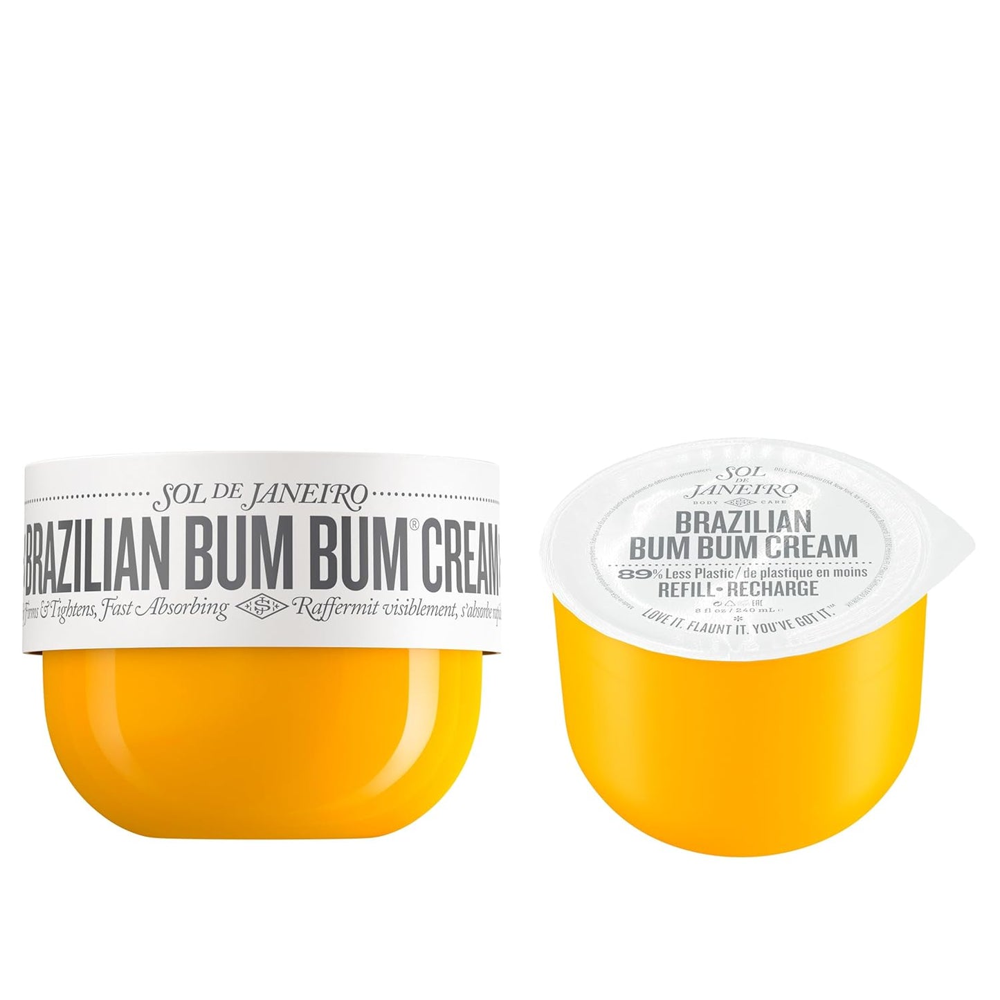 SOL DE JANEIRO Brazilian Bum Bum Cream - 240ml Hydrating Formula with Refill Pod