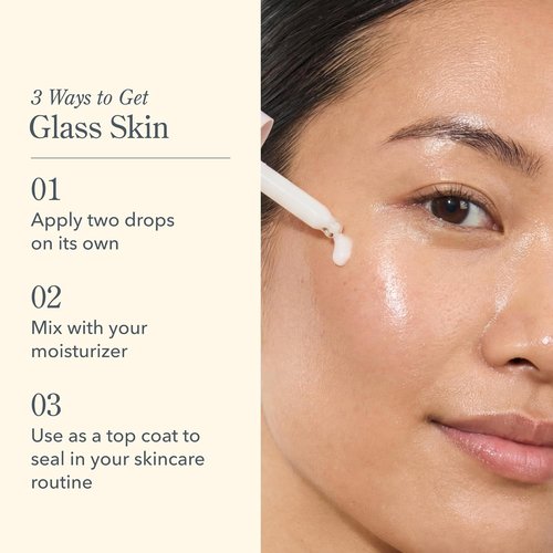 Beekman 1802 Oh! Mega Milky Facial Oil Serum - Hydrating Vitamin C & Niacinamide Formula | Lightweight & Non-Greasy, 1 Fl Oz
