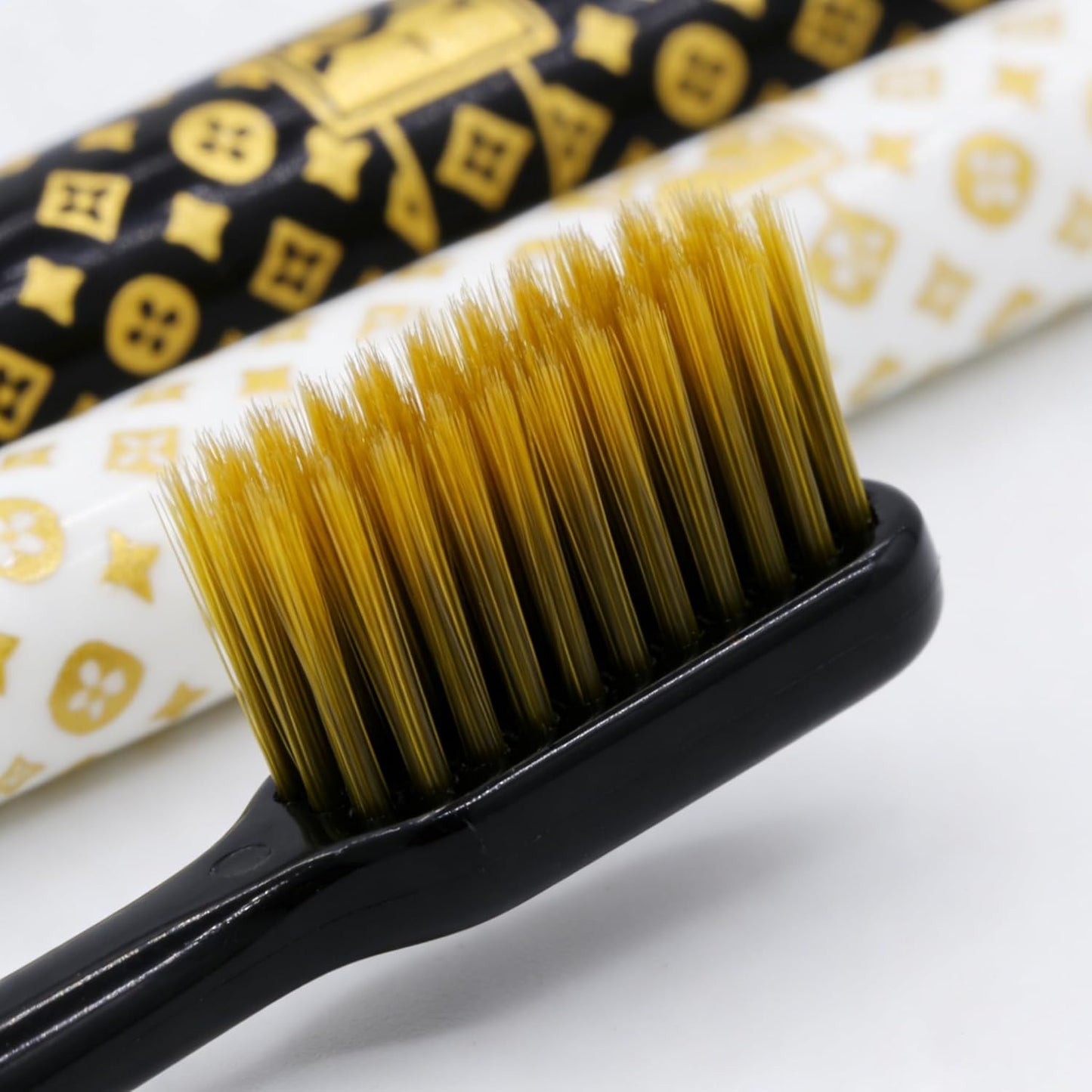 Skiennix Medium Manual Toothbrush Pack - 6 Deep Cleaning Toothbrushes for Sensitive Teeth & Gums | Gold Edition