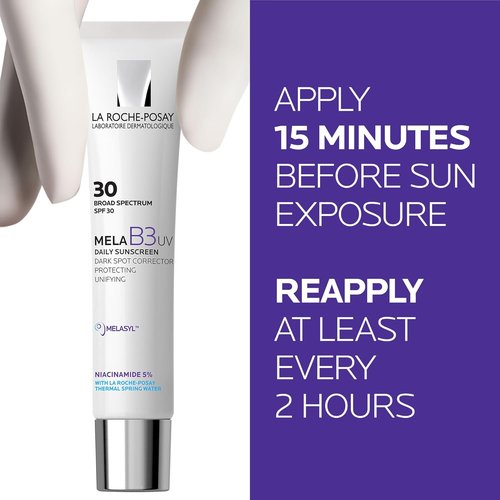 La Roche-Posay Mela B3 UV Daily Sunscreen - SPF 30 Face Moisturizer With Anti-Aging Benefits | 40ML