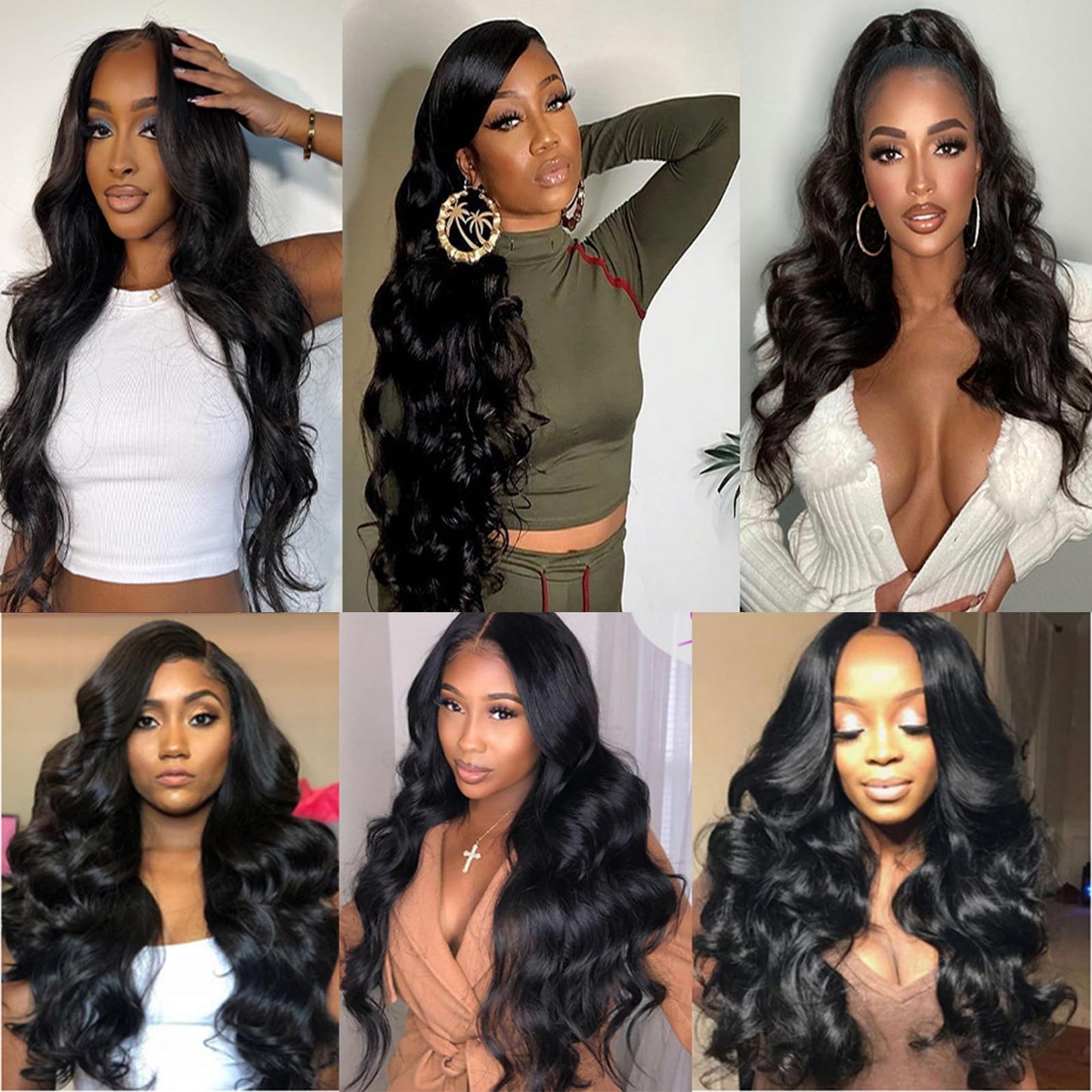 DaiMer Body Wave Human Hair Single Bundle Double Weft Body Wave Bundles 10A Unprocessed Brazilian Virgin Hair Extensions for Black Women 10 Inch