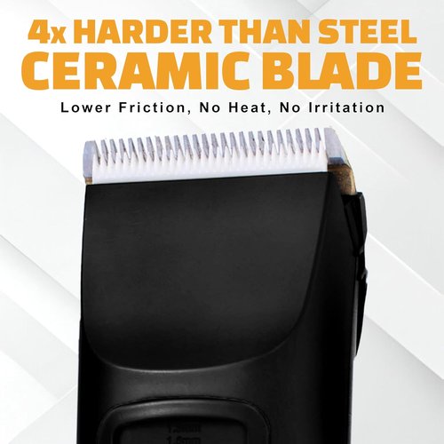 Brio Beardscape V2 Beard Trimmer - Professional Cordless Hair Trimmer with Low Friction Blade | 4-Hour Battery Life, Ideal for Beard & Body (Black)