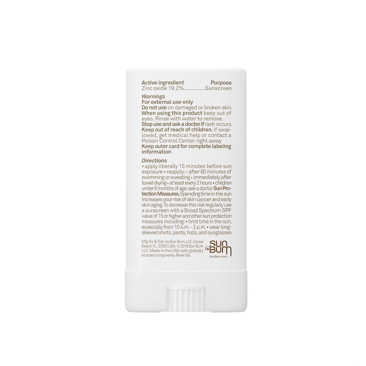 Sun Bum Baby Bum Mineral SPF 50 Sunscreen Stick - Unscented UVA/UVB Protection for Sensitive Skin - 0.45 Oz