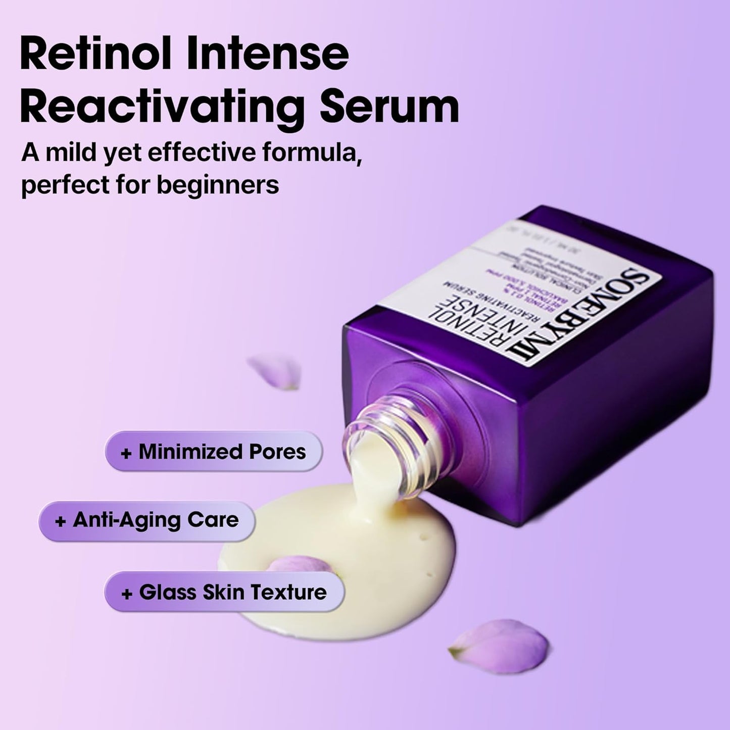 **SOME BY MI Retinol Intense Reactivating Serum - 1.01oz | Korean Bakuchiol Serum for Firming & Anti-Aging**