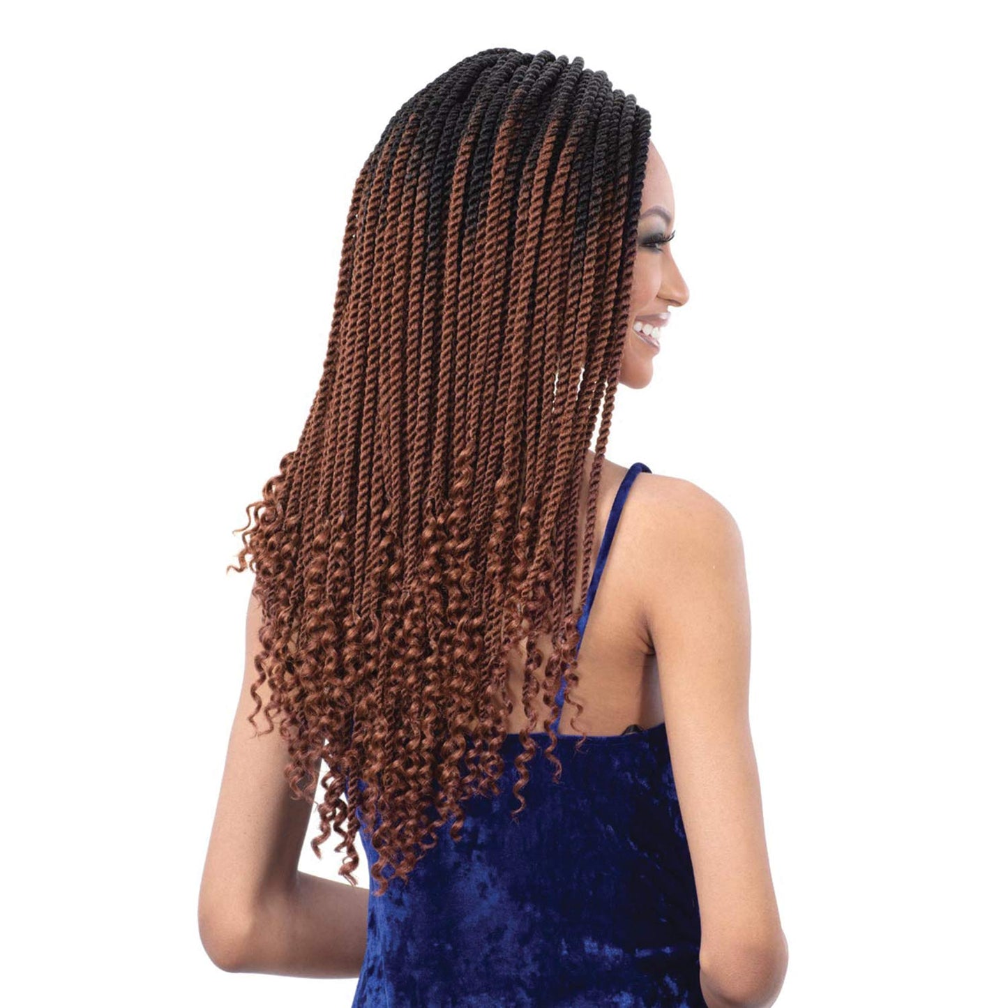 FreeTress Crochet Braids 3X Gorgeous Twist 18" (3-pack, 1B)