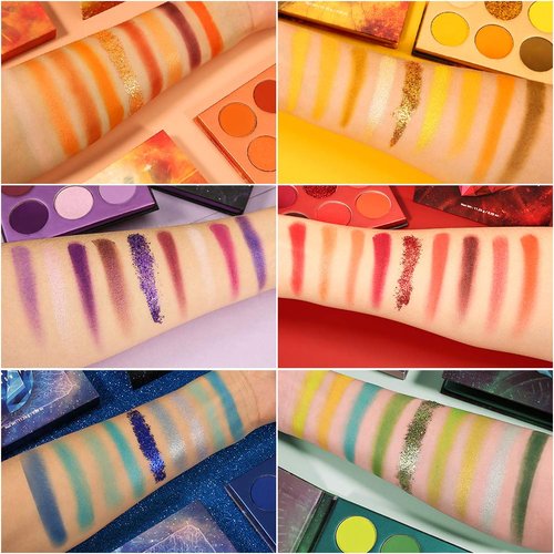 Docolor Eyeshadow Palette - 54 Colors Gemstone Collection | Highly Pigmented Mattes & Shimmers