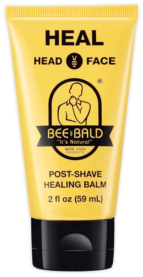 Bee Bald HEAL Aftershave Balm - Soothes Razor Burn & Skin Irritations | 2 Fl Oz Healing Formula