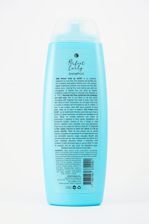 Perfect Curly Shampoo - Vegan Anti-Frizz Formula for Enhanced Curl Definition | 11.83 fl oz