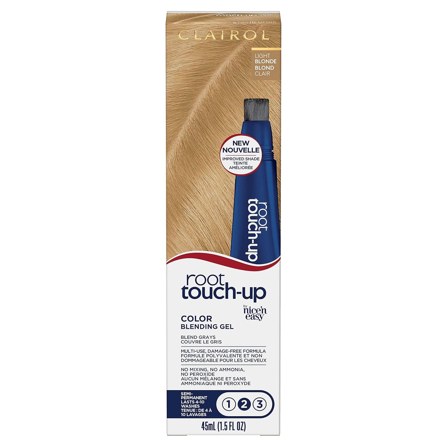 Clairol Root Touch-Up Hair Color Gel - Semi-Permanent Blonde Shade, 8 oz | Perfect for Quick Touch-Ups