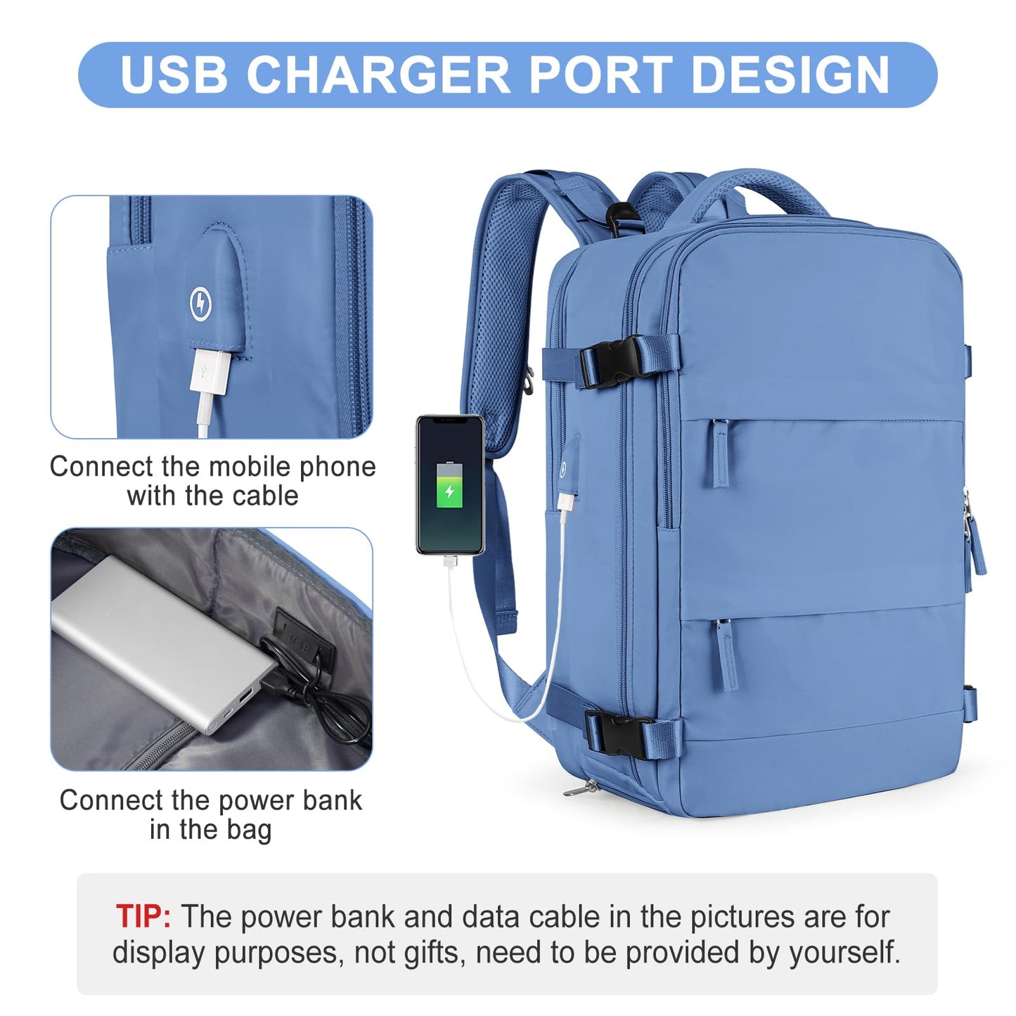 Travel Backpack for Women Airline Approved Carry on Backpack for Airplanes Mochila De Viaje Personal Item Travel Bag Spirit Airlines Personal Item Bag 18x14x8 Backpack for Traveling on Airplane