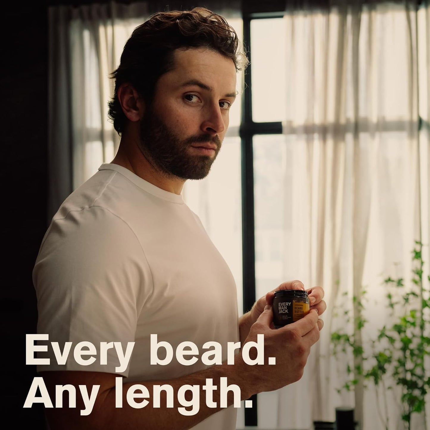 Every Man Jack Beard Softening Butter - Aged Bourbon Scent - Hydrates & Styles Dry Beards - 4 oz (2 Pack)