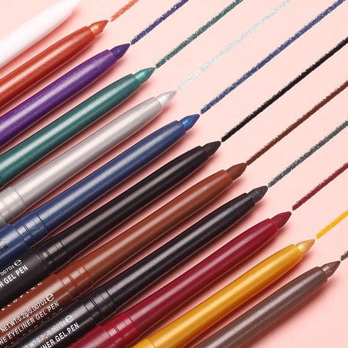 Hyesamyo Quick-Drying Smooth-Glide Cream Eyeliner Set, 12 Versatile Shades Available, Waterproof Smudge-Proof Long-Lasting, Beginner-Approved, Safe for Sensitive Eyes & All Skin Types #12