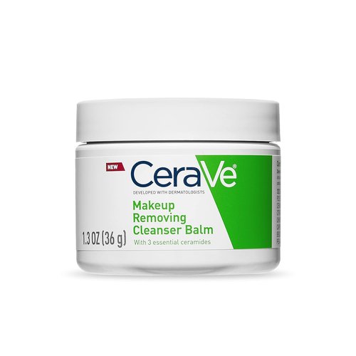 CeraVe Cleansing Balm - Waterproof Makeup Remover with Ceramides & Jojoba Oil | 1.3 Oz, Fragrance-Free