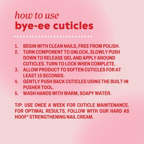 ONYX Professional Bye-ee Cuticles Rapid Remover, Vanilla Coconut Scent - Cuticle Remover Gel with Built-In Cuticle Pusher, Cuticle Pusher Tool for Cuticle Softening and Nail Prep, 0.43 fl. oz