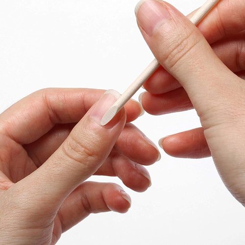 Nail Art Orange Wood Sticks,AMOSTBY 50PCS Multi Functional Cuticle Pusher Remover Manicure Pedicure Tool,4.5 inch