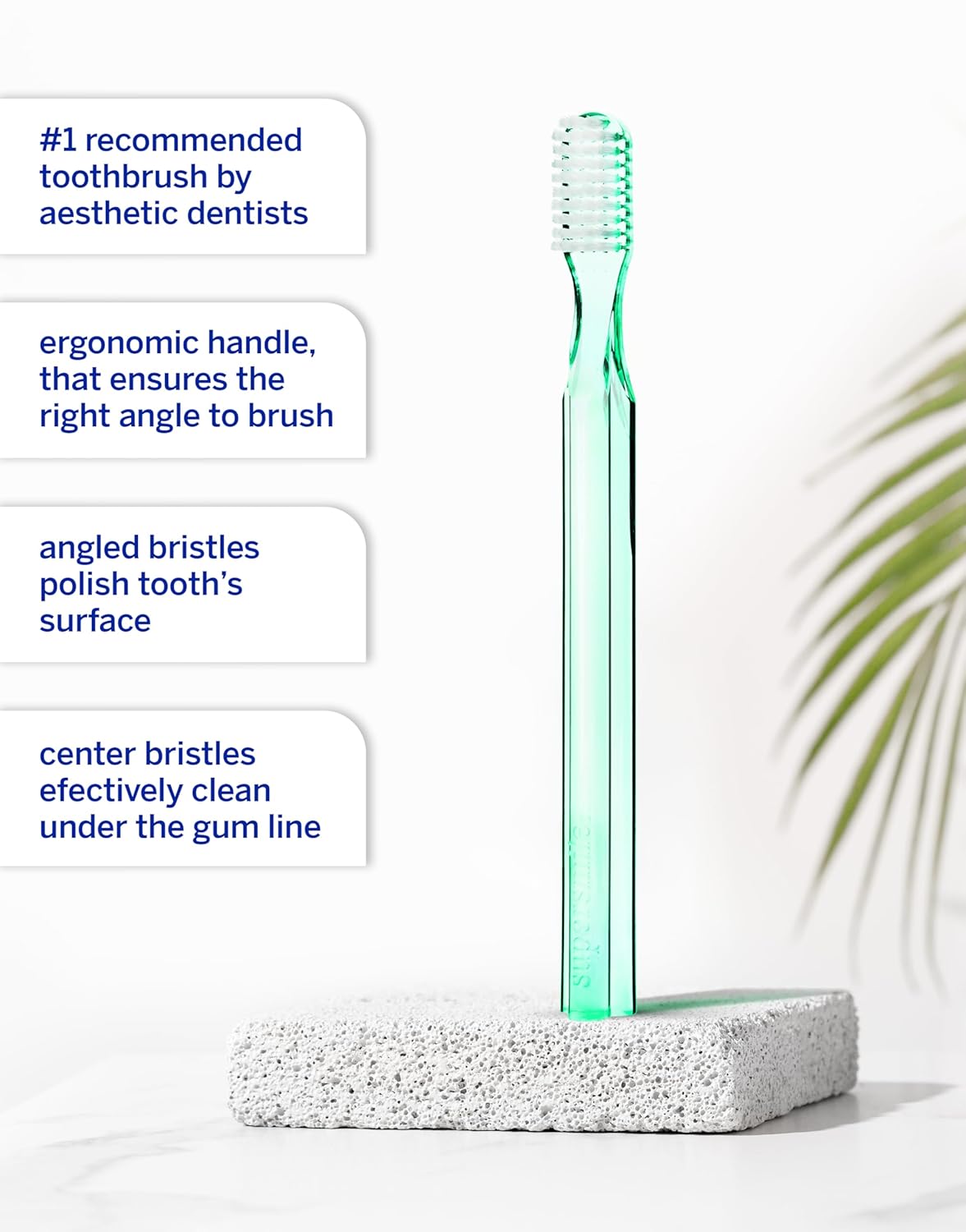 Supersmile Toothbrush - New Generation Design with 45° Soft Nylon Bristles | Ergonomic Handle for ADA Recommended Brushing Angle